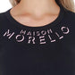 Black Cotton Women T-Shirt