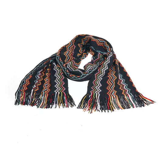 Multicolor Wool Men Scarf