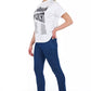 Blue Cotton Women Skinny Jean