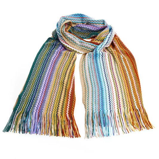 Multicolor Wool Women Scarf