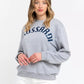 Gray Cotton Women Sweatshirt