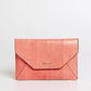 Pink Leather Women Clutch