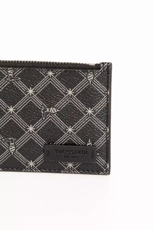 Black PVC Men Wallet