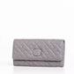 Gray Leather Women Wallet