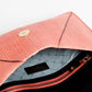 Pink Leather Women Clutch