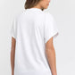 White Cotton Women T-Shirt