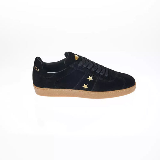 Black Leather Men Sneaker