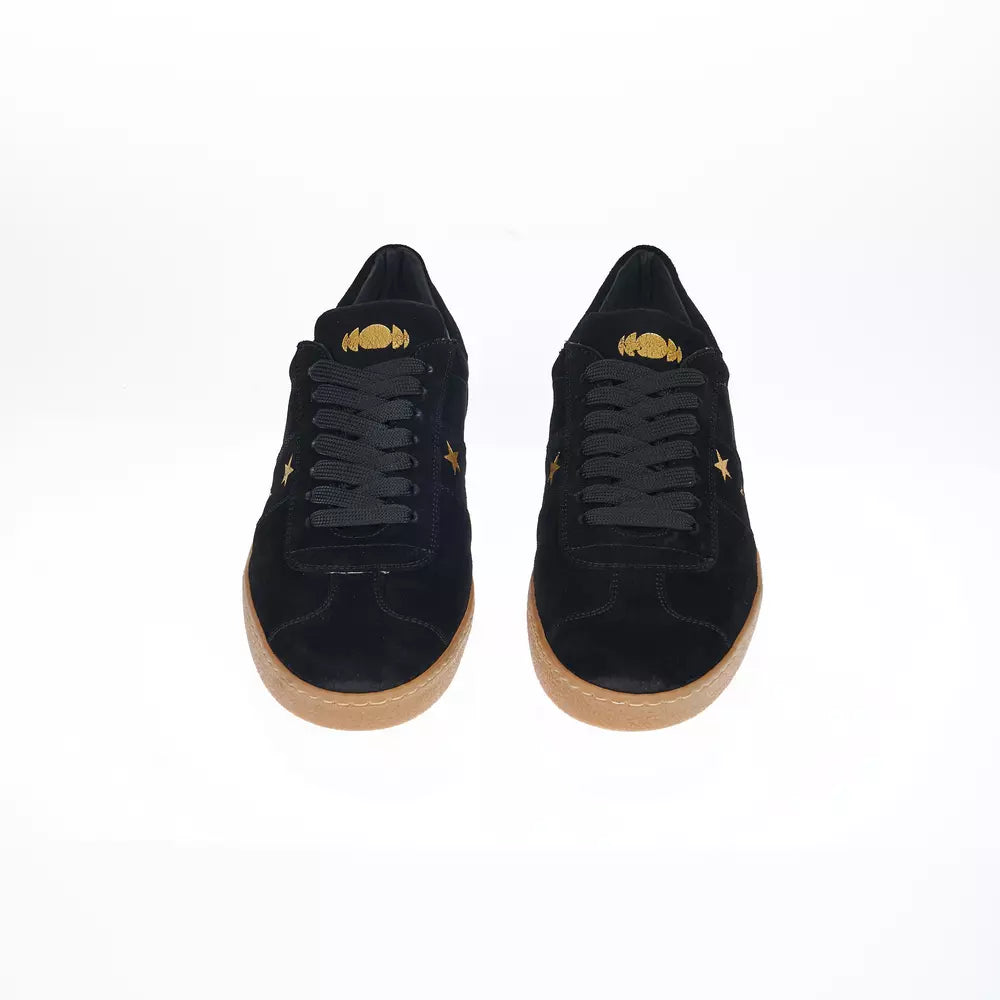 Black Leather Men Sneaker