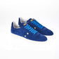 Blue Leather Men Sneaker