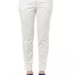 Beige Cotton Women Trouser