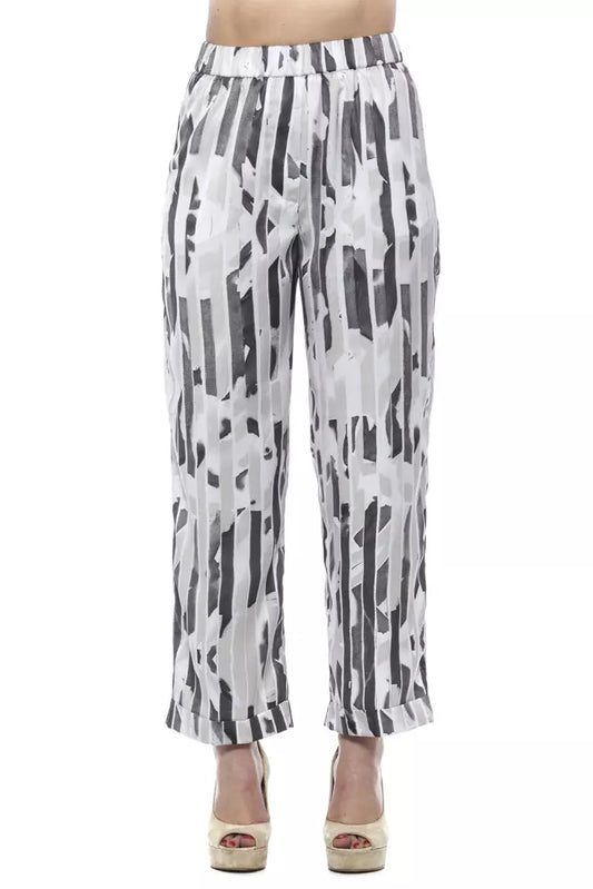 Beige Polyester Women Palazzo Pants