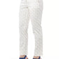 Beige Cotton Women Trouser