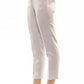 Beige Viscose Women Pant
