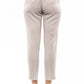 Beige Viscose Women Pant