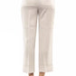 Beige Viscose Women Palazzo Pant
