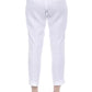 White Viscose Women Pants