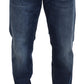 Chic Blue Washed Denim Pants for Trendsetters