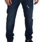 Opulent Blue Washed Denim Pants