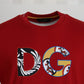 Exclusive Crewneck Logo T-Shirt in Red