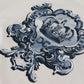 Elegant White Cotton Crown Print T-Shirt