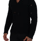 Elegant Black Wool-Blend V-Neck Sweater