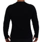 Elegant Black Wool-Blend V-Neck Sweater
