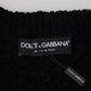Elegant Black Wool-Blend V-Neck Sweater