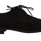 Elegant Black Leather Derby Dress Shoes