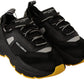 DAYMASTER Black Leather Casual Sneakers