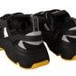 DAYMASTER Black Leather Casual Sneakers