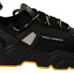 DAYMASTER Black Leather Casual Sneakers