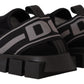 Chic Black Low Top Designer Sneakers