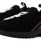 Chic Black Low Top Designer Sneakers