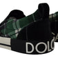 Elegant Velvet Green Loafers Sneakers