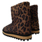 Leopard Pattern Ankle Boots