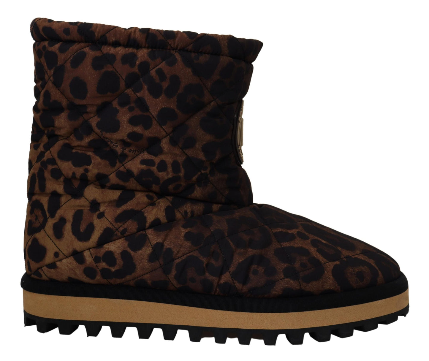 Leopard Pattern Ankle Boots