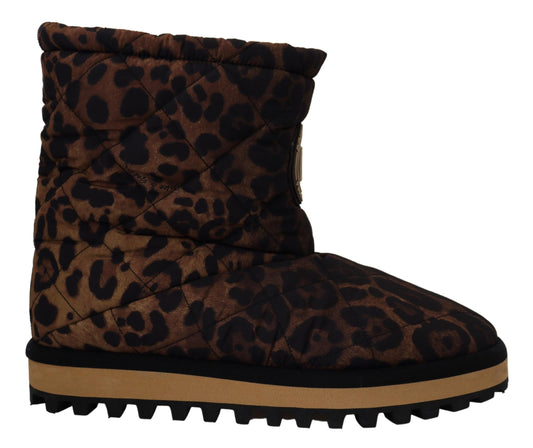 Leopard Pattern Ankle Boots