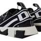 Star-Studded Sorrento Sneakers in White & Black