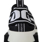 Star-Studded Sorrento Sneakers in White & Black