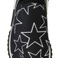 Star-Studded Sorrento Sneakers in White & Black