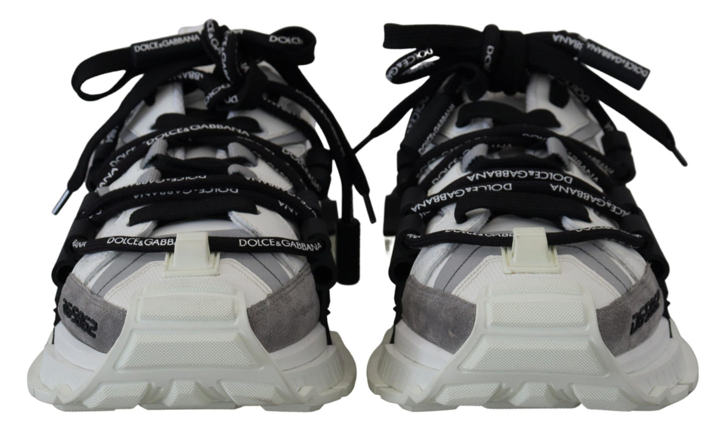 Elegance Meets Edge: Black & White Leather Sneakers