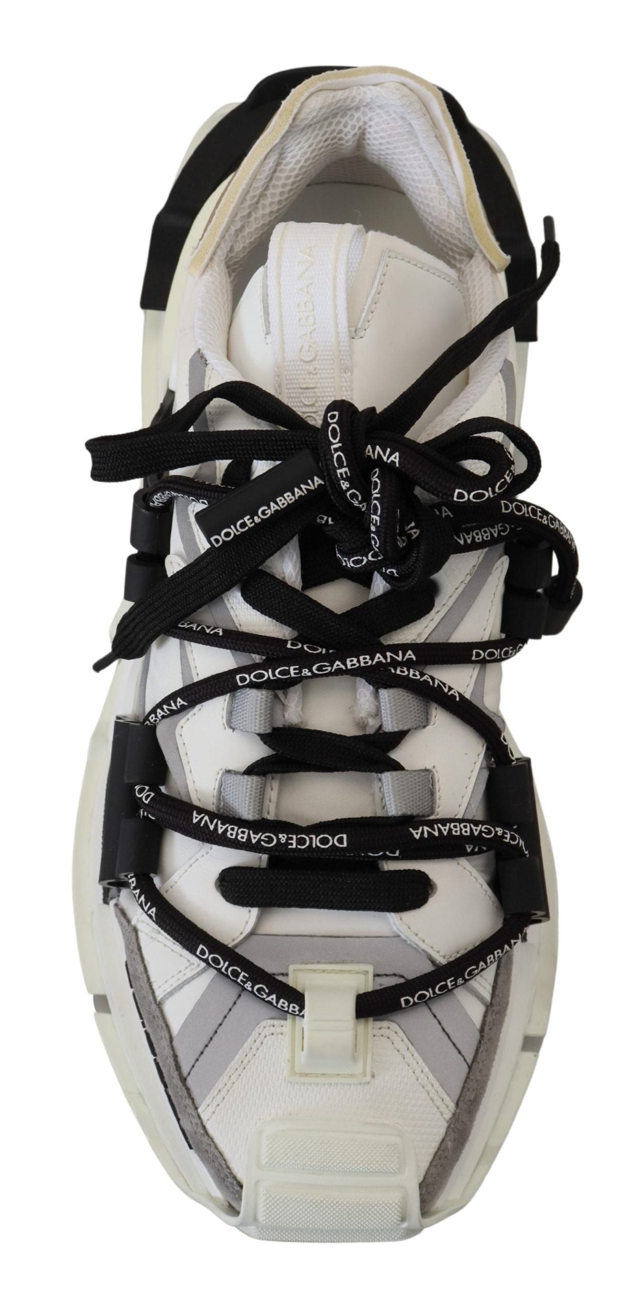 Elegance Meets Edge: Black & White Leather Sneakers