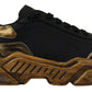 Daymaster Casual Sneakers in Black and Gold