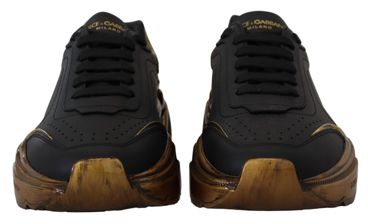 Daymaster Casual Sneakers in Black and Gold