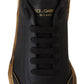Daymaster Casual Sneakers in Black and Gold