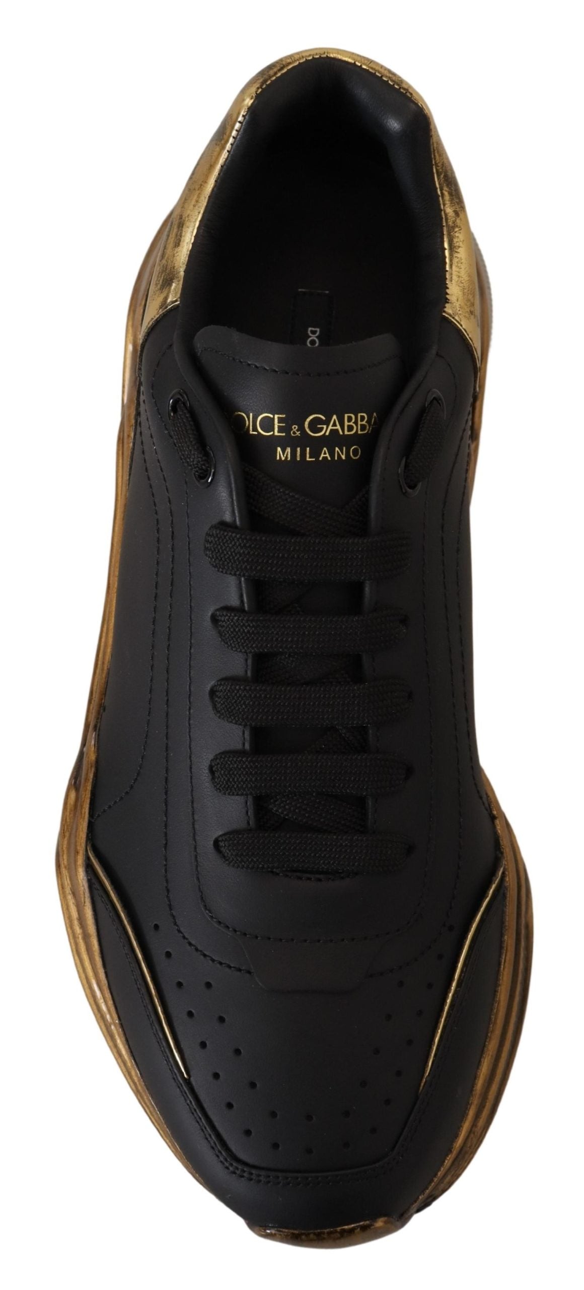 Daymaster Casual Sneakers in Black and Gold