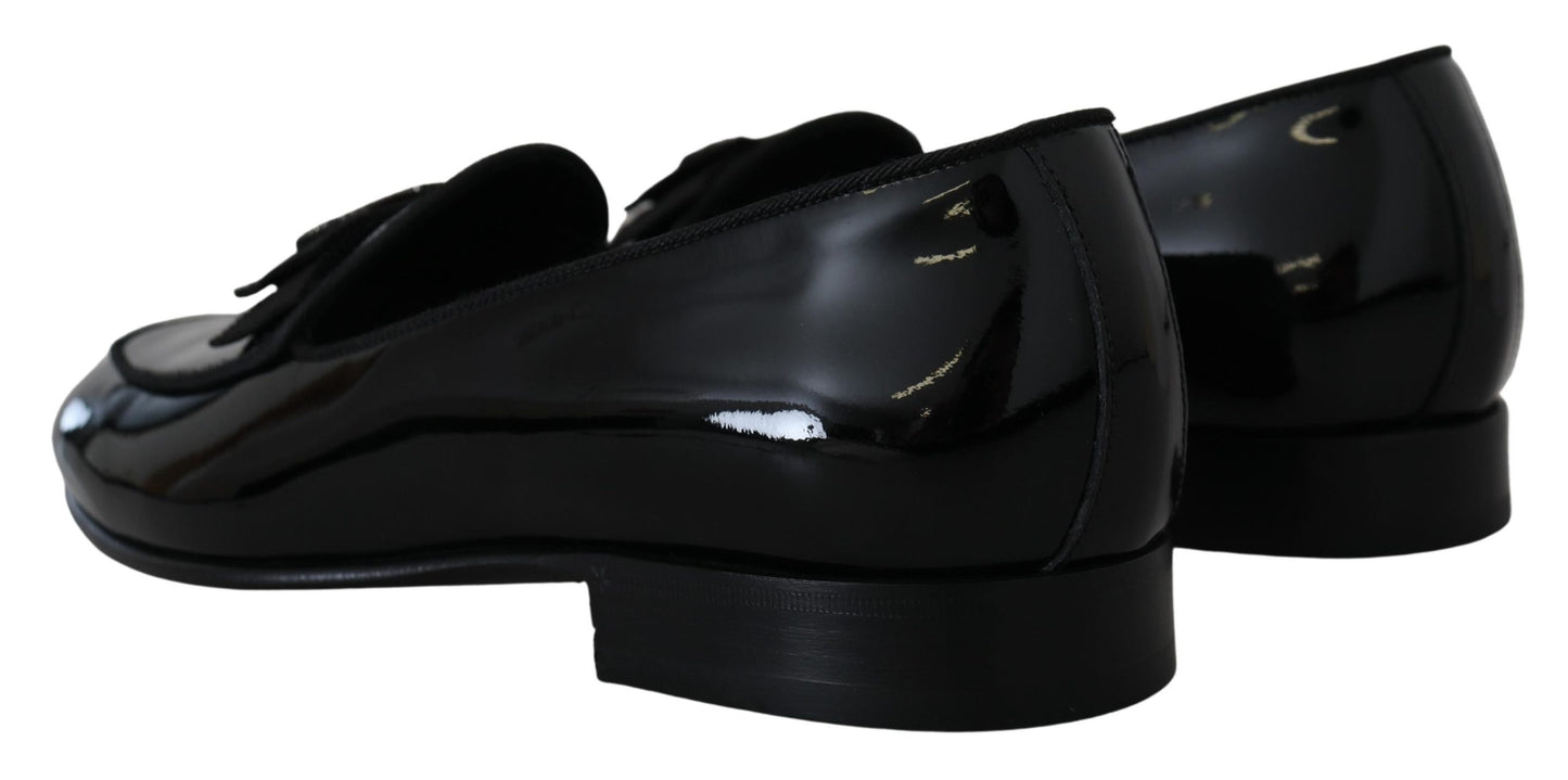 Elegant Patent Leather Slipper Loafers