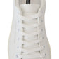 Elegant White Low-top Leather Sneakers
