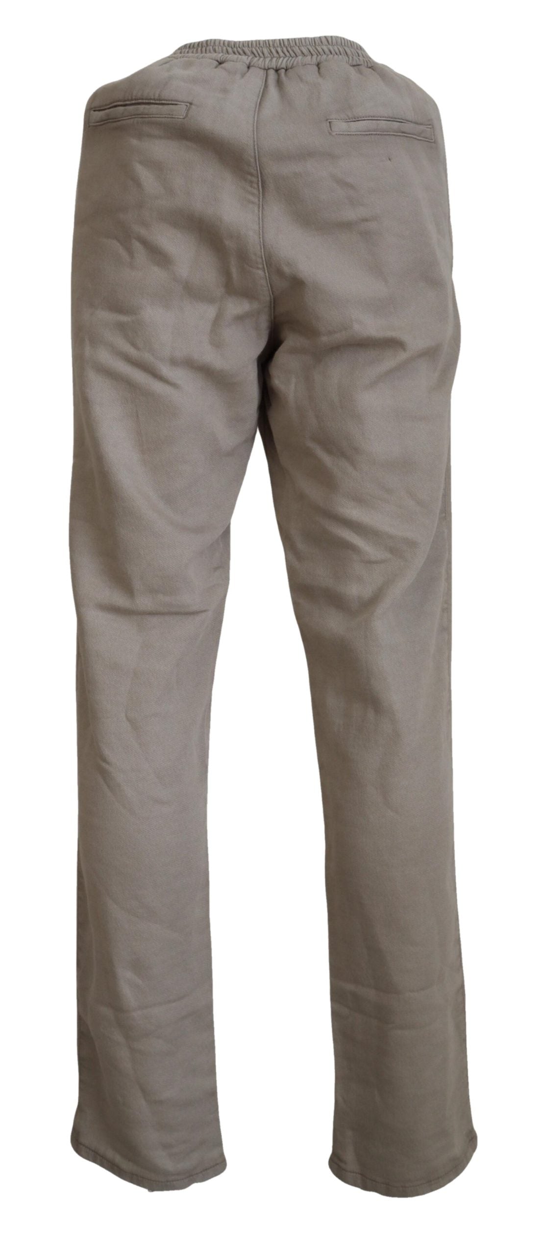 Chic Mid Waist Straight Pants in Light Brown