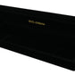 Black Velvet Logo Plaque Storage Bracelet Jewelry Box